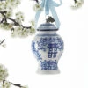 Raz Eric Cortina 4" Delft Ginger Jar Glass Christmas Ornament 3953034 1 Raz Eric Cortina 4" Delft Ginger Jar Glass Christmas Ornament 3953034 -The Jolly Christmas Store api101bk4 50374.1646091920