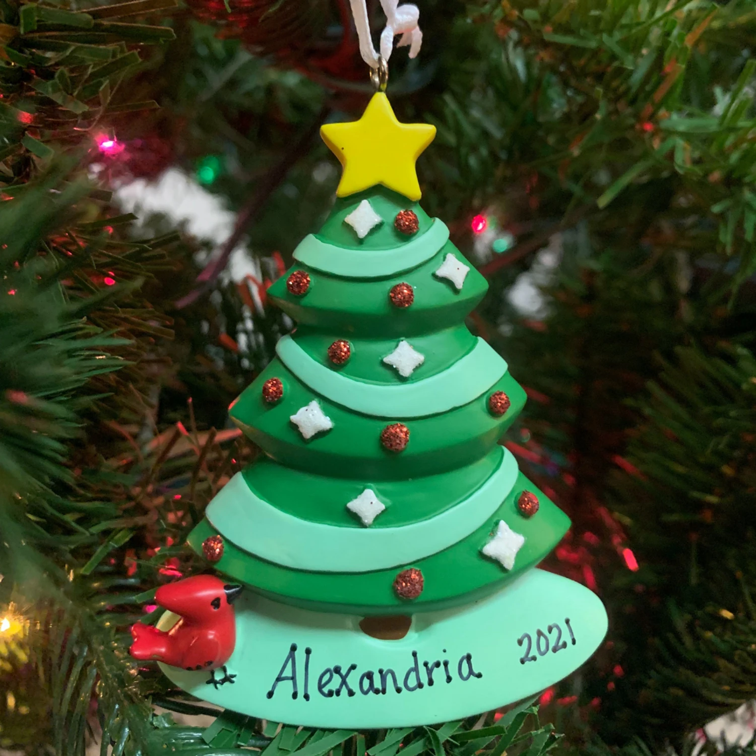 Hallmark 3.85" Christmas Tree Personalized Ornament 1HGO2503 4 Hallmark 3.85" Christmas Tree Personalized Ornament 1HGO2503 - Image 2