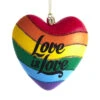 4.5" Love Is Love Rainbow Heart Pride Christmas Ornament H7549 -The Jolly Christmas Store api3wfrog 65156.1646091909
