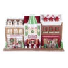 Kurt Adler 10" LED Lighted Claydough Gingerbread House Village Stores GBJ0011 -The Jolly Christmas Store api7nl4vm 38720.1646091913
