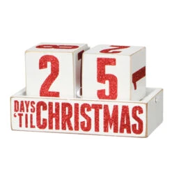 Countdown To Christmas Wooden Blocks 19430