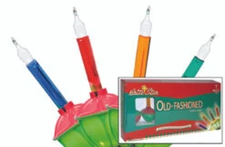 Brite Star 7 Count Old Fashioned Red And Green Base Multicolor Bubble Light Strand 37-522-00