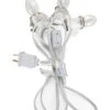 6 Ft Christmas Village Replacement Light Cord With 3 Light Socket 6401