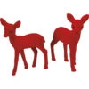 Primitives By Kathy 6" Red Velvet Flocked Deer Christmas Figures Set Of 2 107781 2 Primitives By Kathy 6" Red Velvet Flocked Deer Christmas Figures Set Of 2 107781 -The Jolly Christmas Store apidgpkrb 86175.1646091862