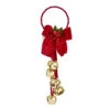12.5" Jingle Bells With Dark Red Bow Door Hanger Christmas Ornament J8185 -The Jolly Christmas Store apidrtpqn 71271.1646091865