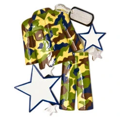 Armed Services Camo Army Uniform Personalized Christmas Ornament -The Jolly Christmas Store apidyvcqc 48540.1646091887