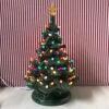 Medium Lighted Green Ceramic Christmas Tree 17" -The Jolly Christmas Store apieyevch 81736.1646091898