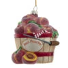 5.5 Noble Gems Peaches In Basket Glass Christmas Ornament NBX0050 -The Jolly Christmas Store apihw57bs 39331.1646091924