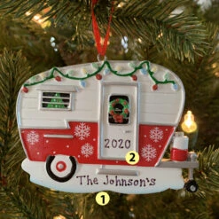 Christmas Camper RV Personalized Christmas Ornament OR1838