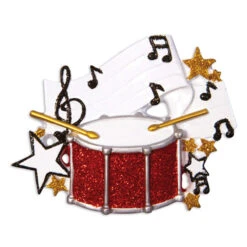 Drum Personalized Christmas Ornament OR1538 -The Jolly Christmas Store apildlreg 97101.1646091883