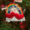3.75" Love Is Love Rainbow Personalized Christmas Ornament W8454 -The Jolly Christmas Store apimof2q4 14544.1646091883