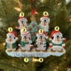 Family Personalized Christmas Ornament With 6 Penguins -The Jolly Christmas Store apinypoix 34238.1646091892