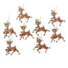 Kurt Adler 4" Wooden Santa's Reindeer Christmas Ornament Set Of 8 C6875 2 Kurt Adler 4" Wooden Santa's Reindeer Christmas Ornament Set Of 8 C6875 -The Jolly Christmas Store apio7ayu8 40265.1646091913