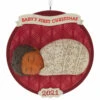 Hallmark 3.25" African American Baby's First Christmas 2021 Dated Mahogany Ornament 1HDA1578 -The Jolly Christmas Store apippo9y5 08646.1646091907