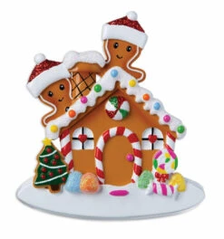 Gingerbread House Couple Personalized Christmas Ornament OR1872-2 -The Jolly Christmas Store apivawh4n 84081.1646091948