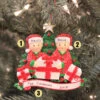 Couple Opening Presents Personalized Christmas Ornament OR1523-2 -The Jolly Christmas Store apixu4xoo 42694.1646091876