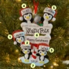 Penguin Family Of 5 At The North Pole Personalized Christmas Ornament OR1739-5 -The Jolly Christmas Store apiyytkdi 15333.1646091876