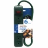 Brite Star 6 Outlet Green Wire Power Strip 43-450-00 -The Jolly Christmas Store apizbyj4e 53379.1646091868