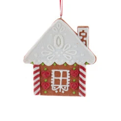 Kurt Adler 4.85" Set Of 4 Claydough Cookie Christmas Ornament D4156 -The Jolly Christmas Store d4156b 13431.1677688116