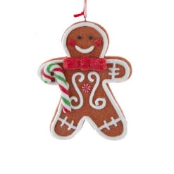 Kurt Adler 4.85" Set Of 4 Claydough Cookie Christmas Ornament D4156 -The Jolly Christmas Store d4156c 29243.1677688128