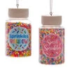 Kurt Adler 3.3" Set Of 2 Cookie Sprinkles Jar Christmas Ornament D4226 -The Jolly Christmas Store d4226 00648.1677690736