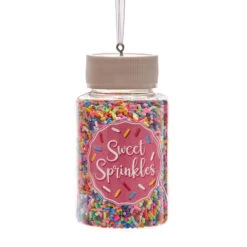 Kurt Adler 3.3" Set Of 2 Cookie Sprinkles Jar Christmas Ornament D4226 -The Jolly Christmas Store d4226b 62784.1677690746