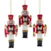 Kurt Adler 4.5" Set Of 3 Red And Gold Nutcracker Christmas Ornament D4706 -The Jolly Christmas Store d4706 71427.1746121915