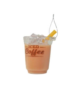 Kurt Adler 2.6" Iced Coffee With Liquid Glass Christmas Ornament D4801