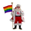Kurt Adler 10" Fabriché Pride Santa Christmas Figure FA0179 -The Jolly Christmas Store fa0179 45704.1677777290