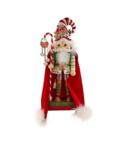 Kurt Adler 15" Hollywood Nutcrackers Gingerbread Candy Santa Nutcracker HA0766