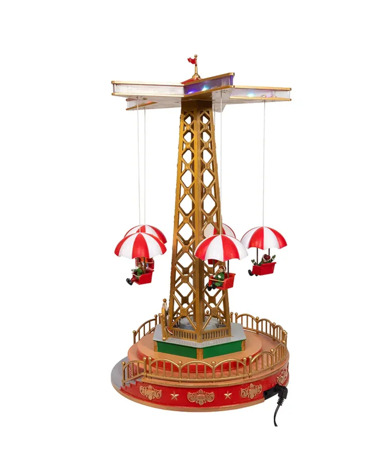 Kurt Adler LED Lighted Musical Santa Balloon Drop Table Piece Christmas Decoration JEL1336 6 Kurt Adler LED Lighted Musical Santa Balloon Drop Table Piece Christmas Decoration JEL1336 - Image 4