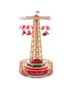 Kurt Adler LED Lighted Musical Santa Balloon Drop Table Piece Christmas Decoration JEL1336