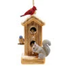 Kurt Adler 5" Noble Gems Bird Feeder Glass Christmas Ornament NBX0147 -The Jolly Christmas Store nbx0147 55726.1746536068