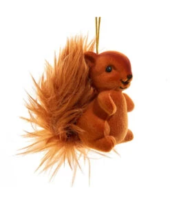 Kurt Adler 2.36" Flocked Red Squirrel Christmas Ornament TD1768