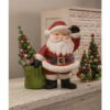 Bethany Lowe 17" Jolly Waving Santa W/ Bag Paper Mache Christmas Figure TJ1311 -The Jolly Christmas Store tj1311 lg 56295.1745358322